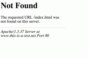 404 not found
